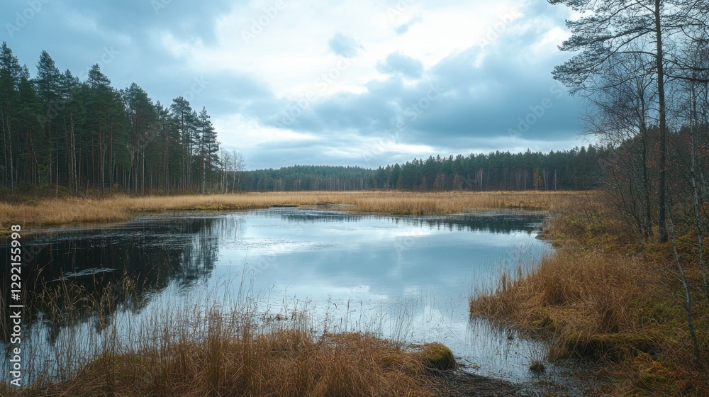 Moody forrest lanscape in Uppsala Sweden. This is a nature reserve near Uppsala that is beautiful. Moody forrest lanscape in Uppsala Sweden. This is a nature reserve near Uppsala that is beautiful.
