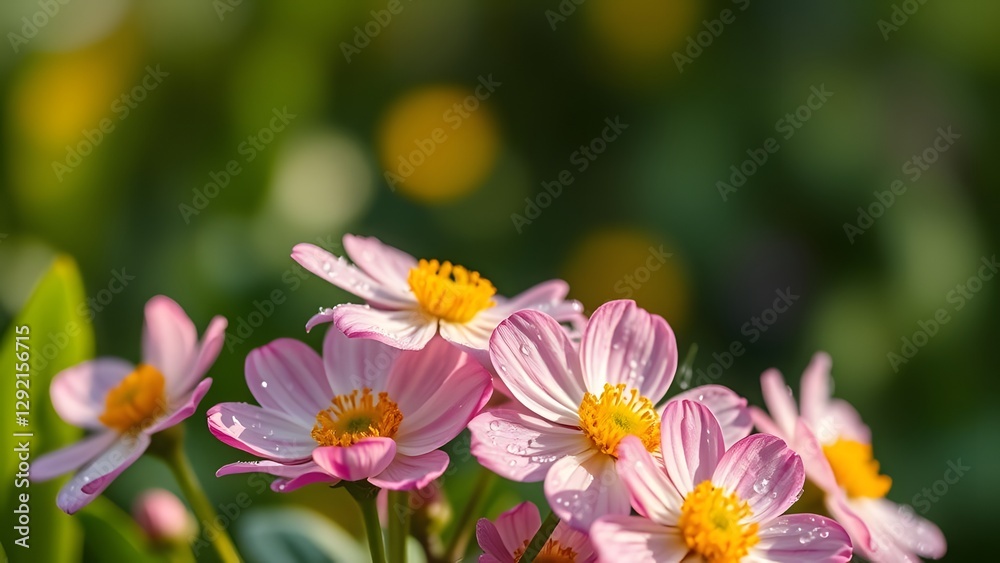 Spring Blossoms Luxurious Product Photography in Fresh Greenery
