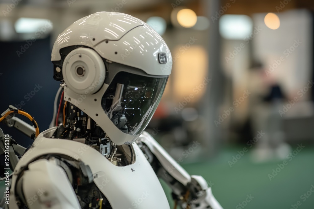 A sports robot that helps with technique correction during training. A sports robot that helps with technique correction during training.
