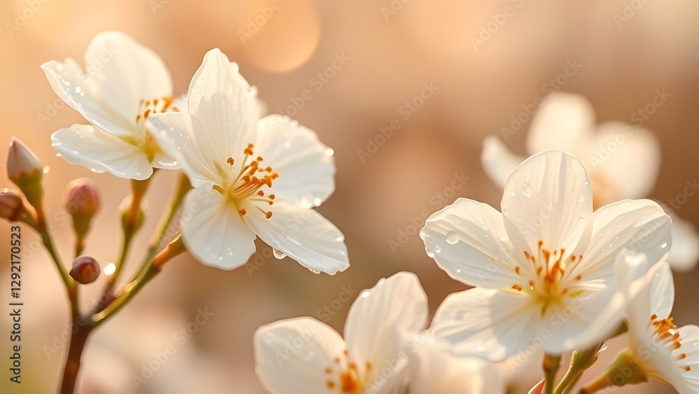 Golden Morning Bliss Luxurious Floral Product Photography with Dewdrops Golden Morning Bliss Luxurious Floral Product Photography with Dewdrops