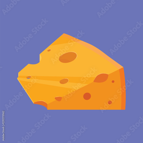 Cheese Illustration vector. Cheese food icon vector. 