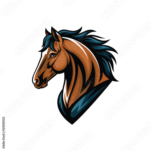 Horse silhouette With A White Background