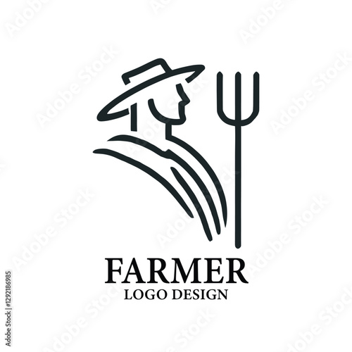 Farmer Vector Logo Design