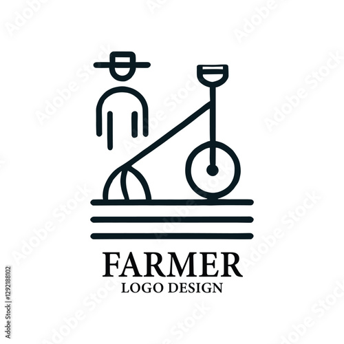 Farmer Vector Logo Design