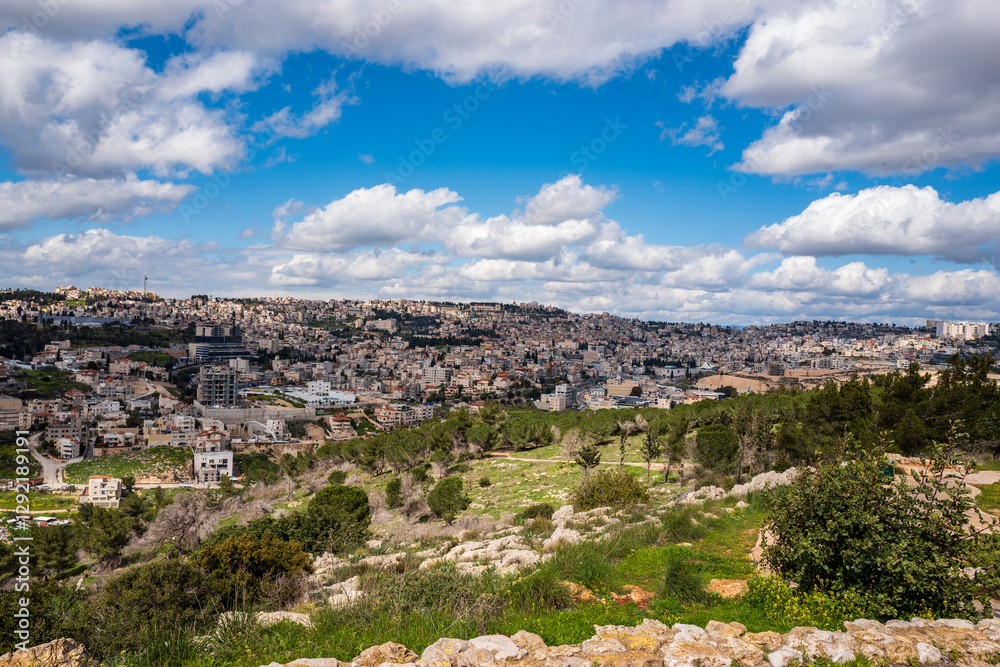 View from Mount Precipice to Nazareth, Israel View from Mount Precipice to Nazareth, Israel