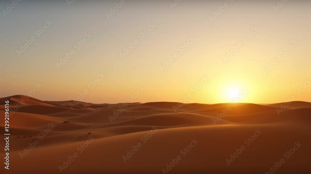 Looping Video Background of Desert Landscape at Sunset for Ramadan Looping Video Background of Desert Landscape at Sunset for Ramadan