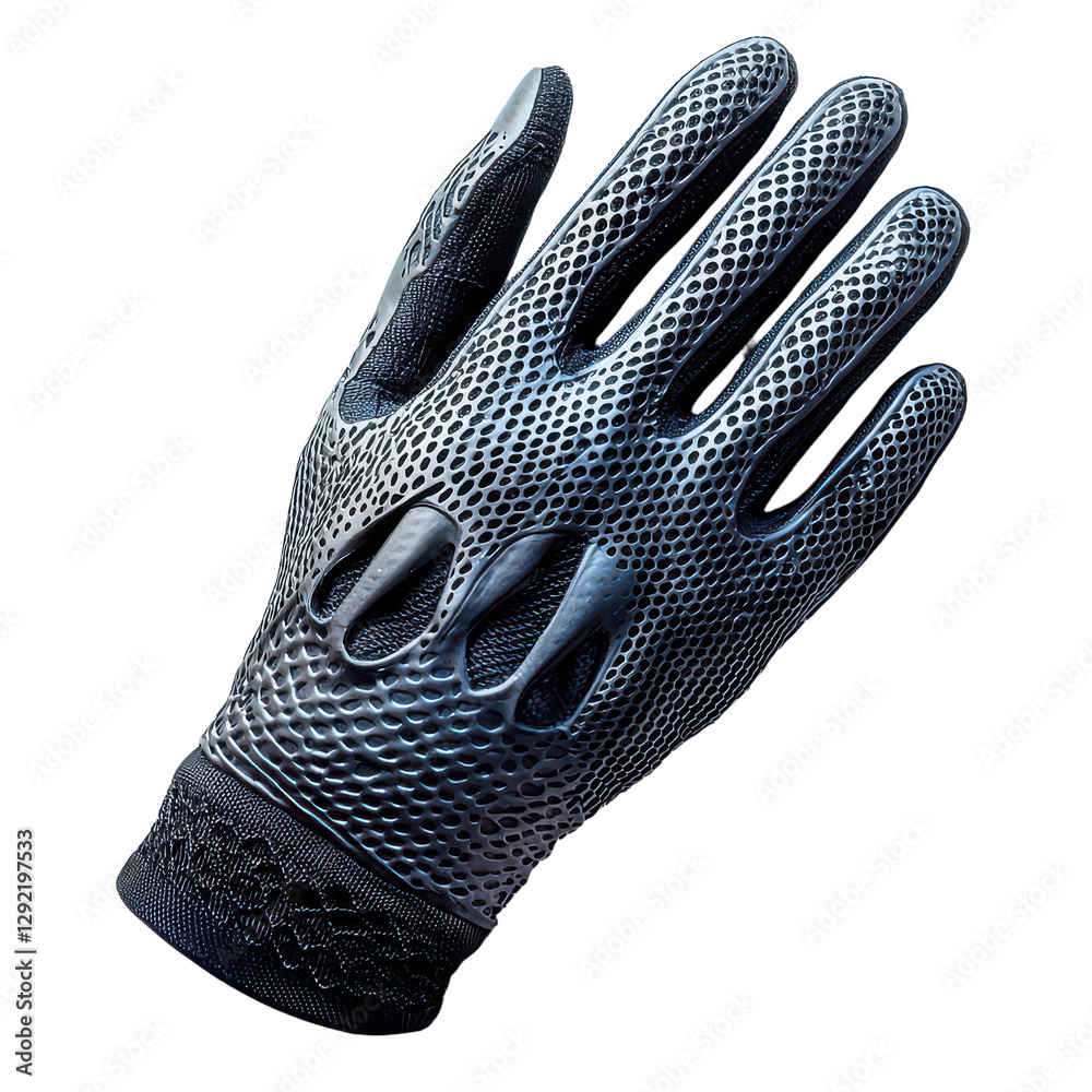 Cycling Glove Mesh Detail isolated on transparent png background