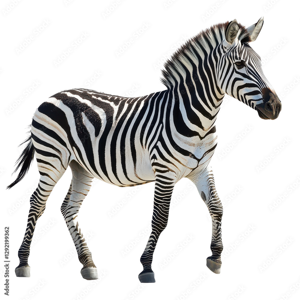 Zebra isolated on transparent png background Zebra isolated on transparent png background