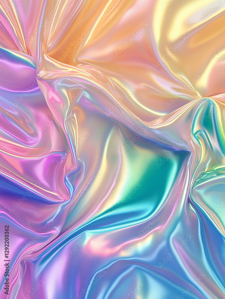 Obraz premium Holographic Rainbow Foil. Colorful Abstract Background. 