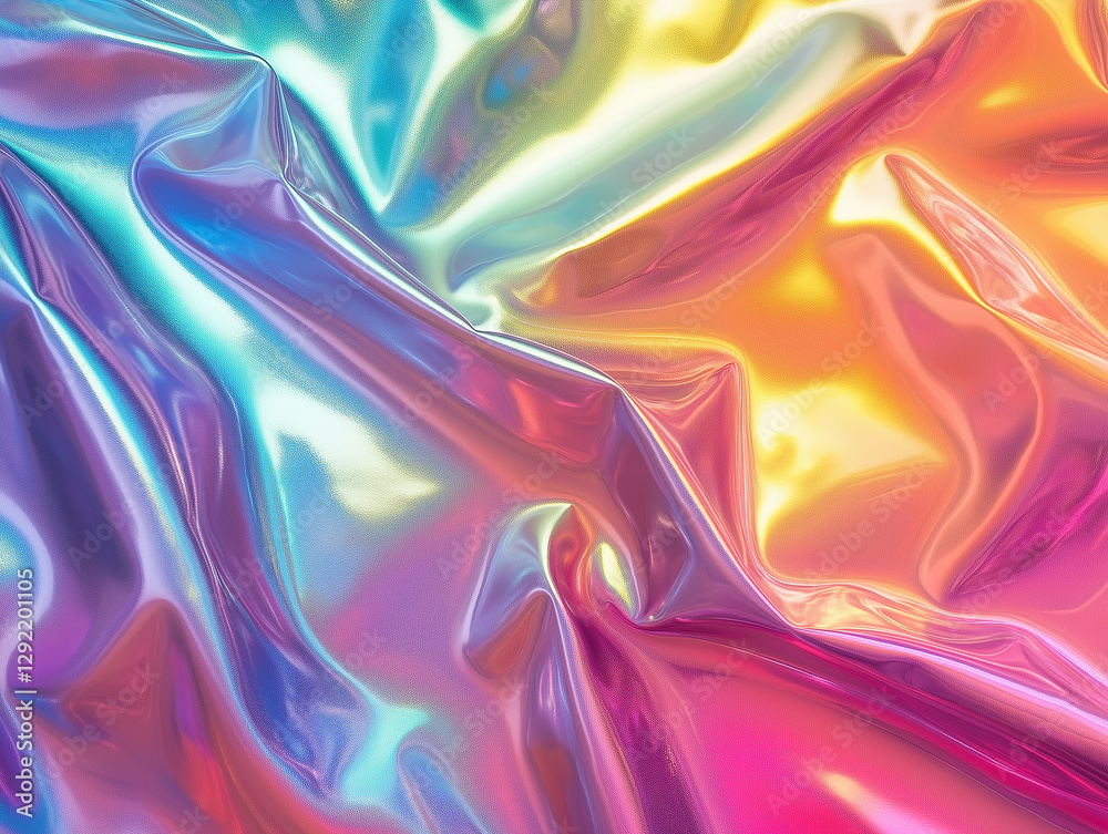Obraz premium Holographic Rainbow Foil. Colorful Abstract Background. Colorful Abstract Background 