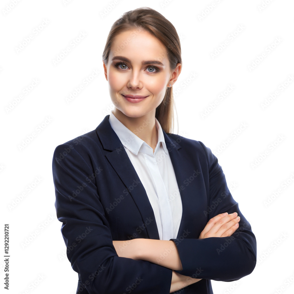 Marketing specialist in business attire professional portrait confident expression, isolated on white or transparent background Marketing specialist in business attire professional portrait confident expression, isolated on white or transparent background