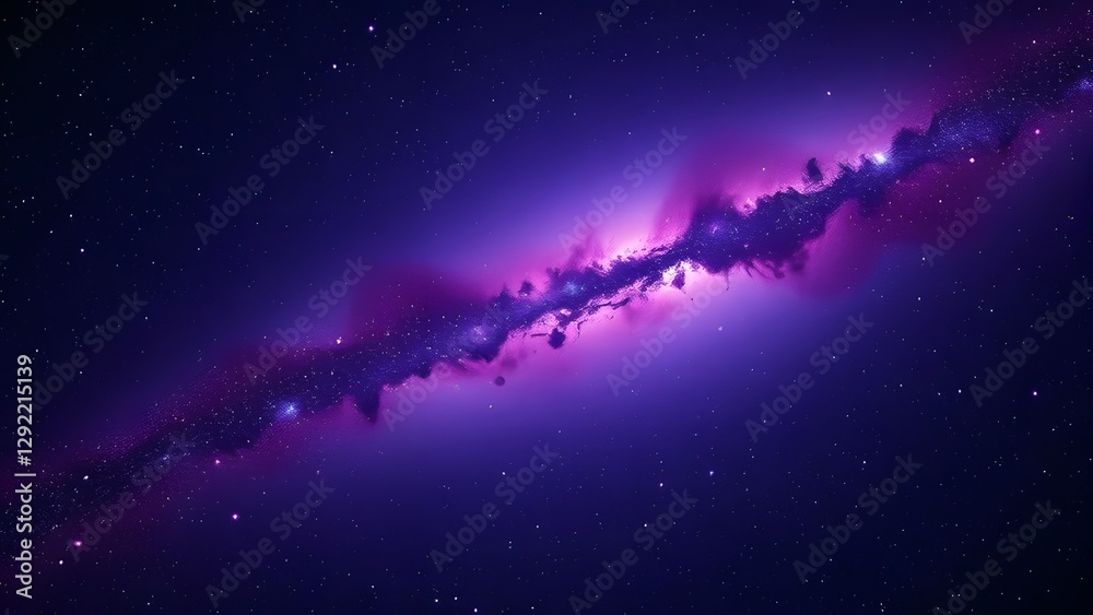 Naklejka premium Celestial Symphony A Mesmerizing Stellar Showcase