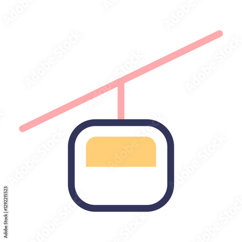 Cable car icon. Gondola icon