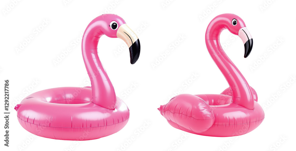 Vibrant Pink Flamingo Inflatable Pool Floats Offering Fun and Stylish Summer Vibes for Poolside Relaxation and Water Activities, Isolated on Transparent and White Background Vibrant Pink Flamingo Inflatable Pool Floats Offering Fun and Stylish Summer Vibes for Poolside Relaxation and Water Activities, Isolated on Transparent and White Background
