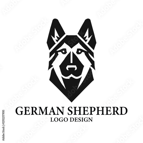German Shepherd Vector Logo Design