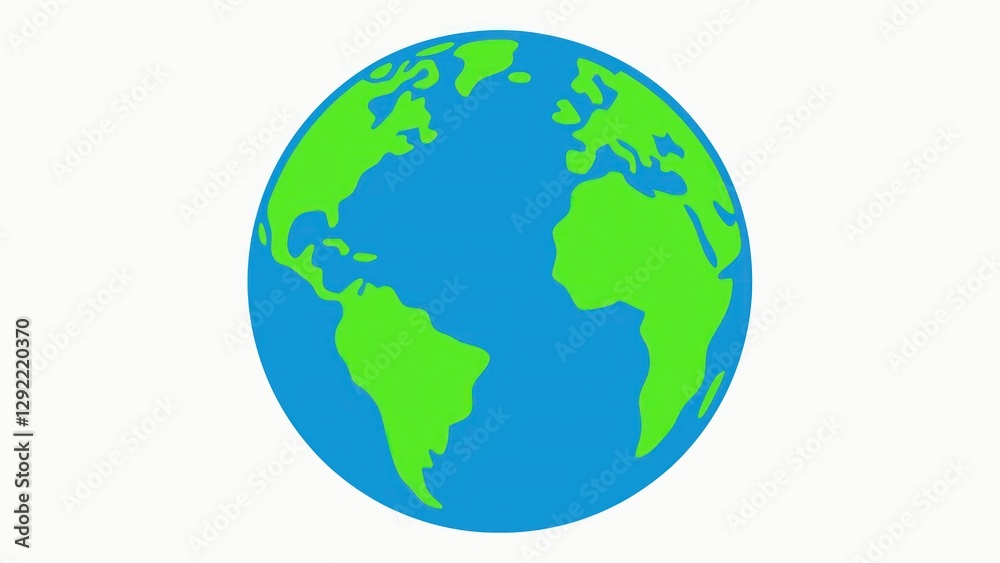 World map illustration, simple design, global, earth World map illustration, simple design, global, earth