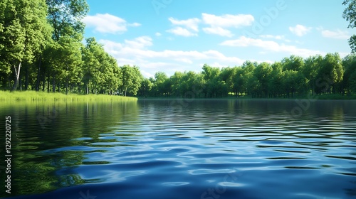 Snow capped mountains overlooking a clear blue lake high resolution picture