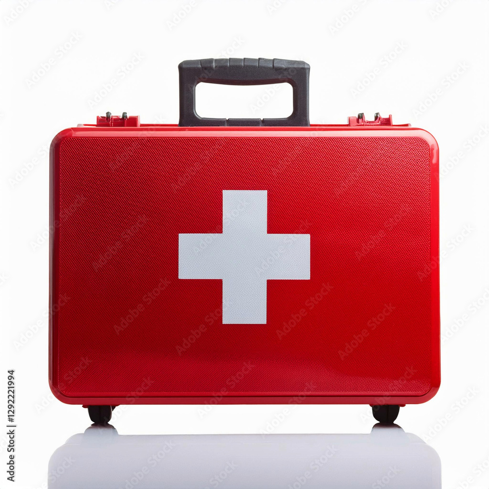 Fototapeta premium Red First-Aid Kit