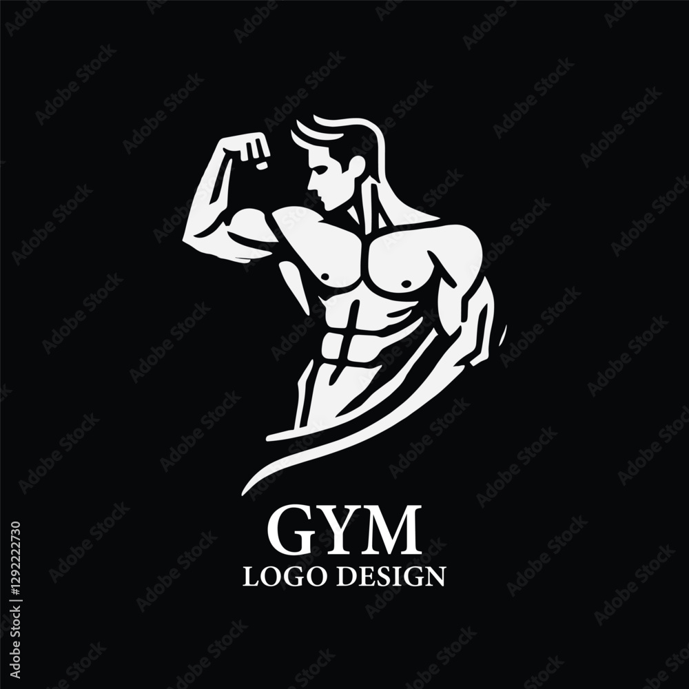 Fototapeta premium Gym Vector Logo Design
