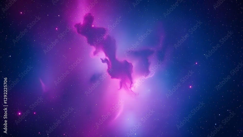 Naklejka premium Celestial Symphony A Mesmerizing Deep-Space Spectacle