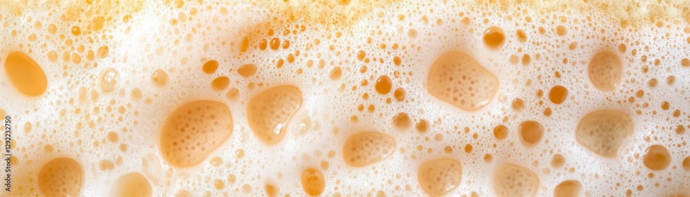 Bubbles of Creamy Foam Texture on a Light Background Bubbles of Creamy Foam Texture on a Light Background