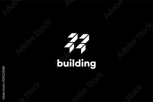 Template logo design solution for building or construction company