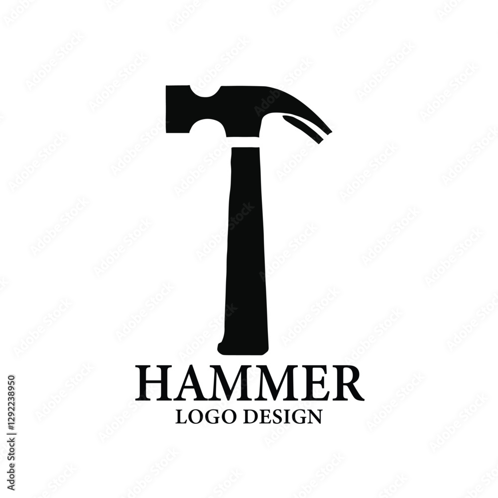 Hammer Vector Logo Design Hammer Vector Logo Design