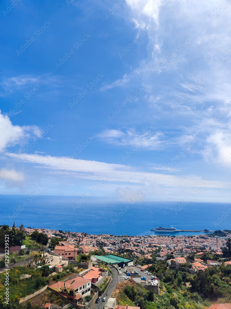beautiful architecture the city of Funchal on the island of Madeira in Portugal beautiful architecture the city of Funchal on the island of Madeira in Portugal