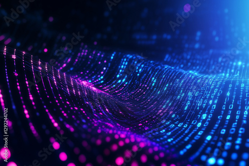 Abstract binary background for hackathon and other digital events