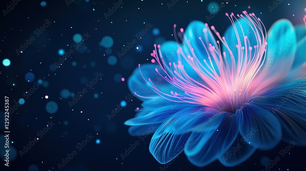 Fototapeta premium a flower on a dark background