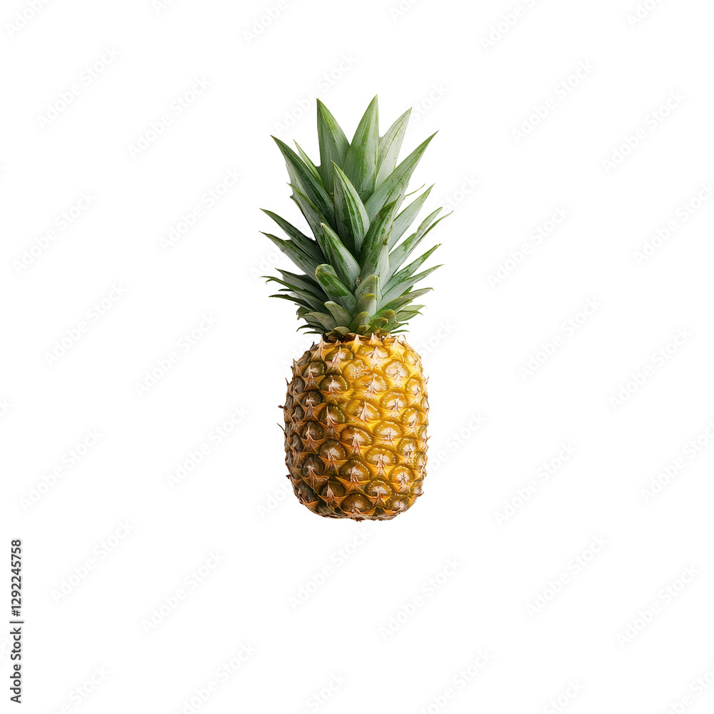 Fresh pineapple served on a white plate against a clean Transparent background for a vibrant presentation, pineapple in a plate isolated on PNG background Fresh pineapple served on a white plate against a clean Transparent background for a vibrant presentation, pineapple in a plate isolated on PNG background