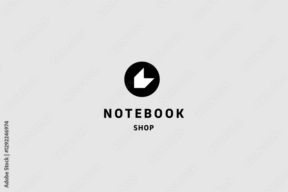 Template logo design solution for notebook shop or store Template logo design solution for notebook shop or store