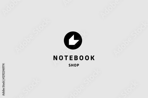 Template logo design solution for notebook shop or store