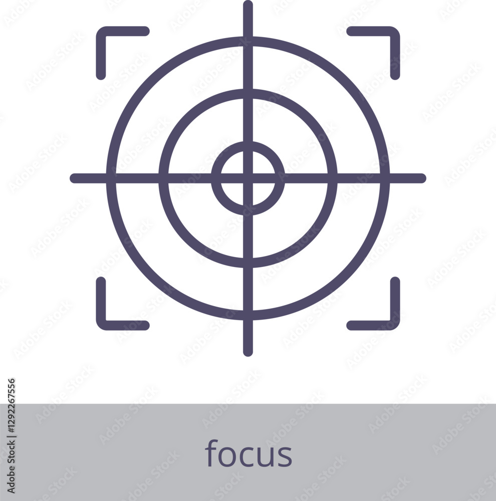 Focus Icon Element For Design Graphic Focus Icon Element For Design Graphic