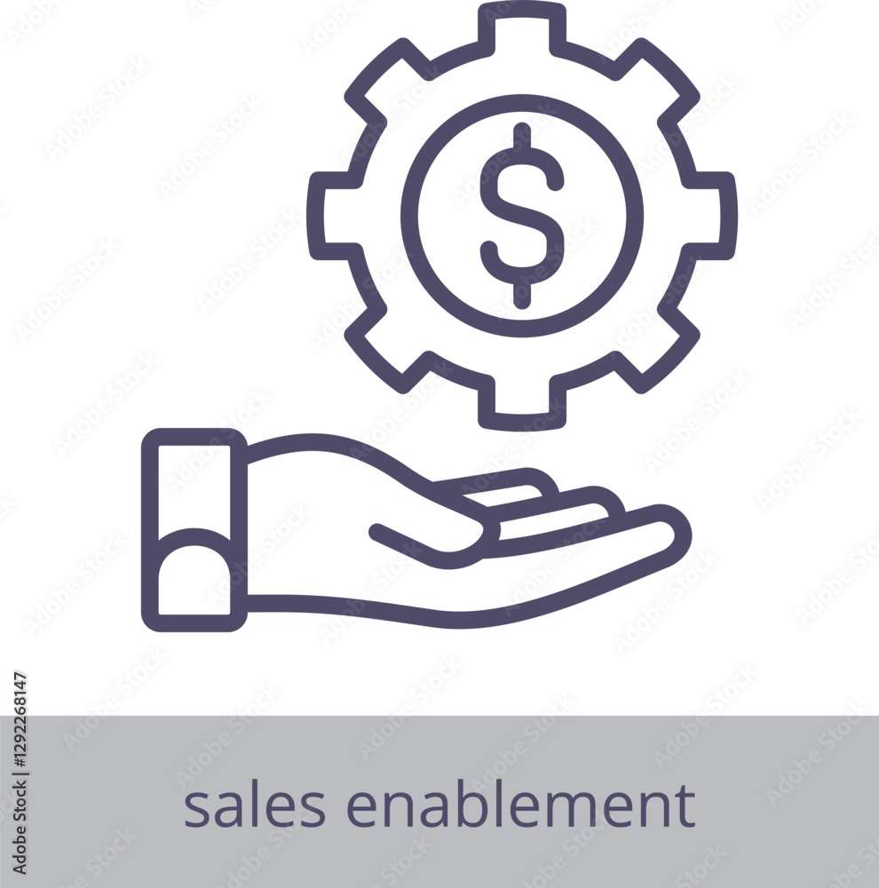 Sales Enablement Icon Element For Design Graphic Sales Enablement Icon Element For Design Graphic