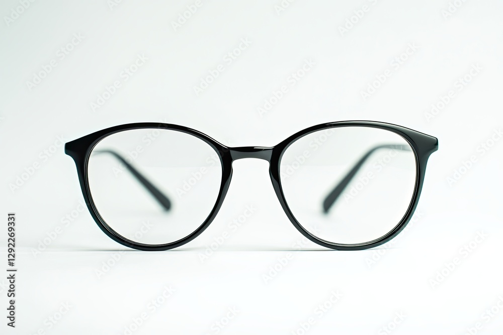Various eyeglass frames and lenses in different colors, made from metal and plastic, are showcased against a visually appealing, colored background Various eyeglass frames and lenses in different colors, made from metal and plastic, are showcased against a visually appealing, colored background