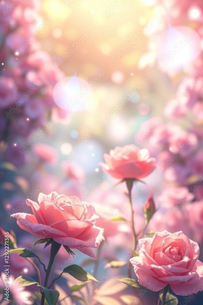wallpaper, Isekai anime style, surreal infrared tones, dreamy elegant aesthetic, pastel pinks, blues wallpaper, Isekai anime style, surreal infrared tones, dreamy elegant aesthetic, pastel pinks, blues