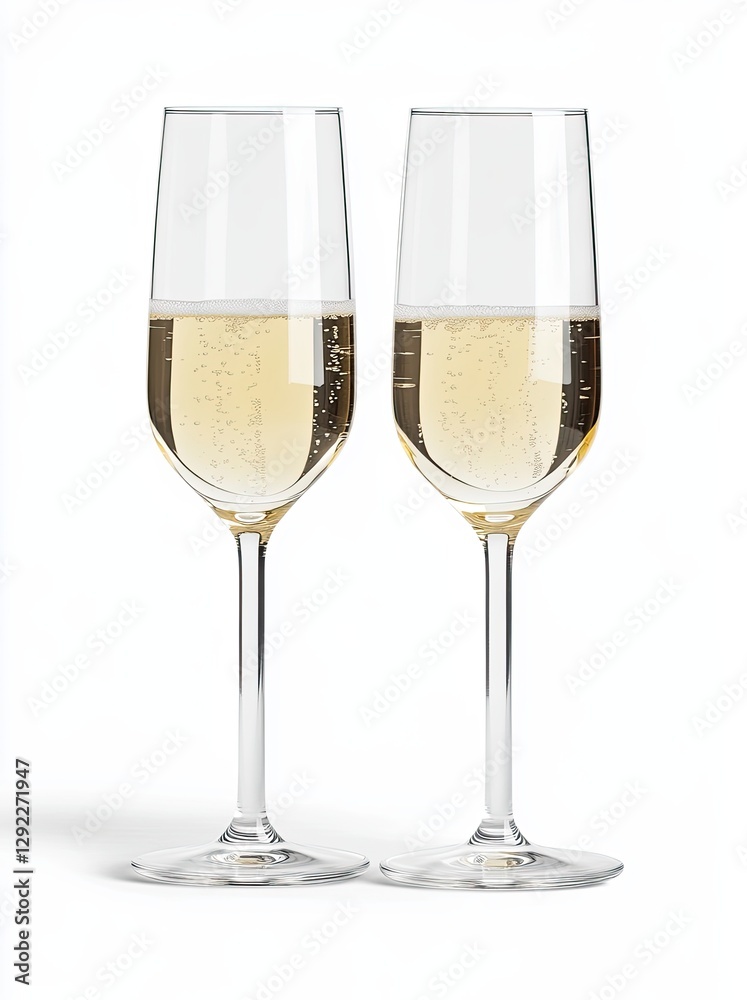 isolated image of champagne cheers on white isolated image of champagne cheers on white