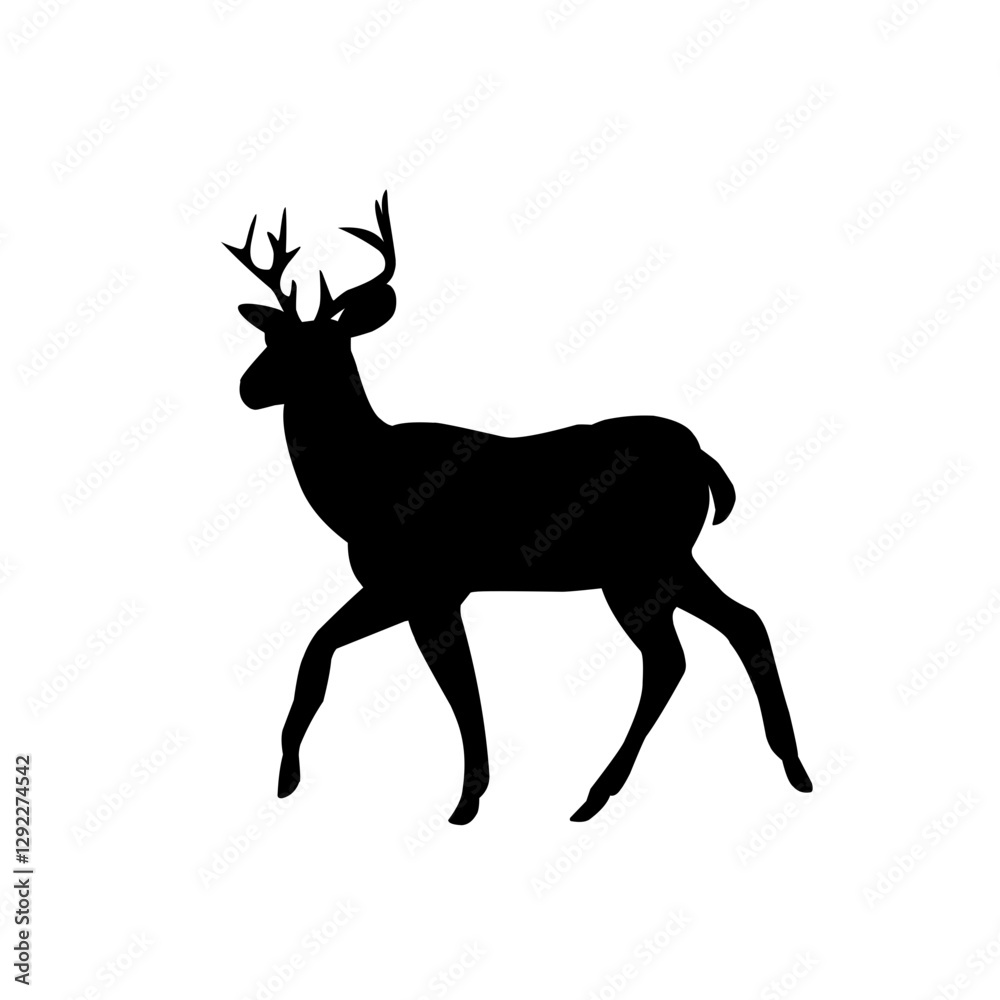 Obraz premium Deer Vector Illustration Set