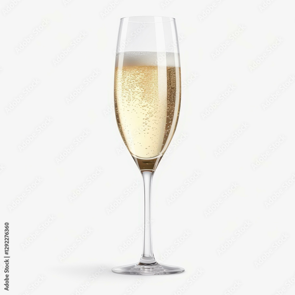 A sleek champagne flute design, perfect for celebrations, isolated on a clean white backdrop for a modern touch. A sleek champagne flute design, perfect for celebrations, isolated on a clean white backdrop for a modern touch.