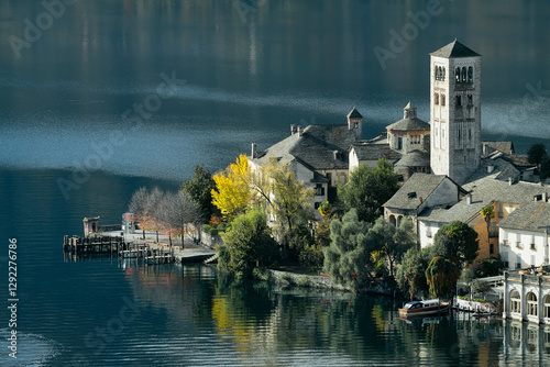 San Giulio Island, Orta Lake, Italy