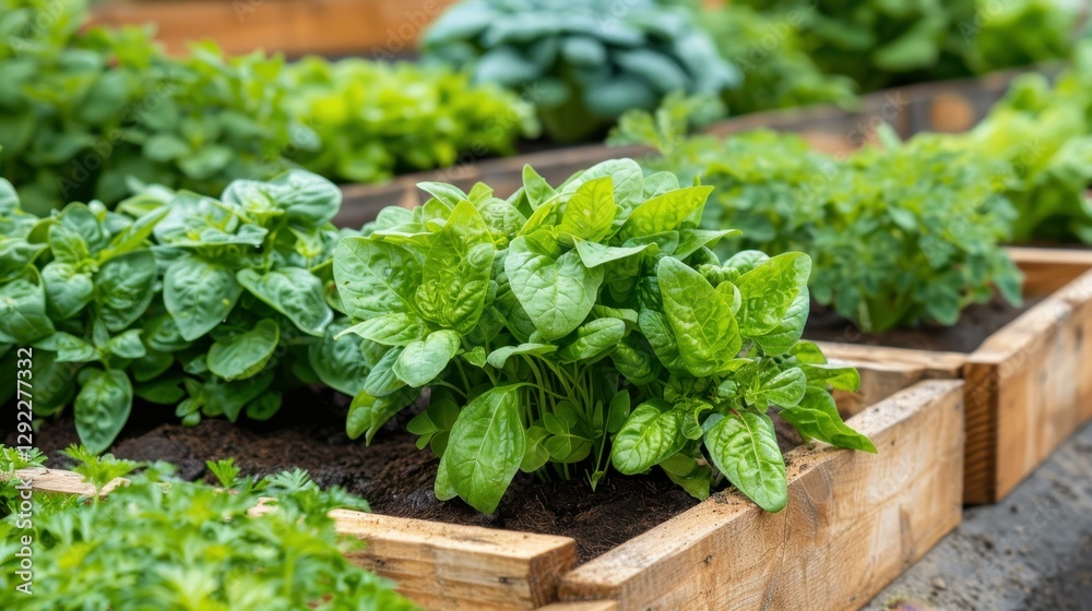 Discover lush urban gardens featuring wooden raised beds filled with vibrant plants, herbs, spices, and vegetables for a green retreat. Discover lush urban gardens featuring wooden raised beds filled with vibrant plants, herbs, spices, and vegetables for a green retreat.