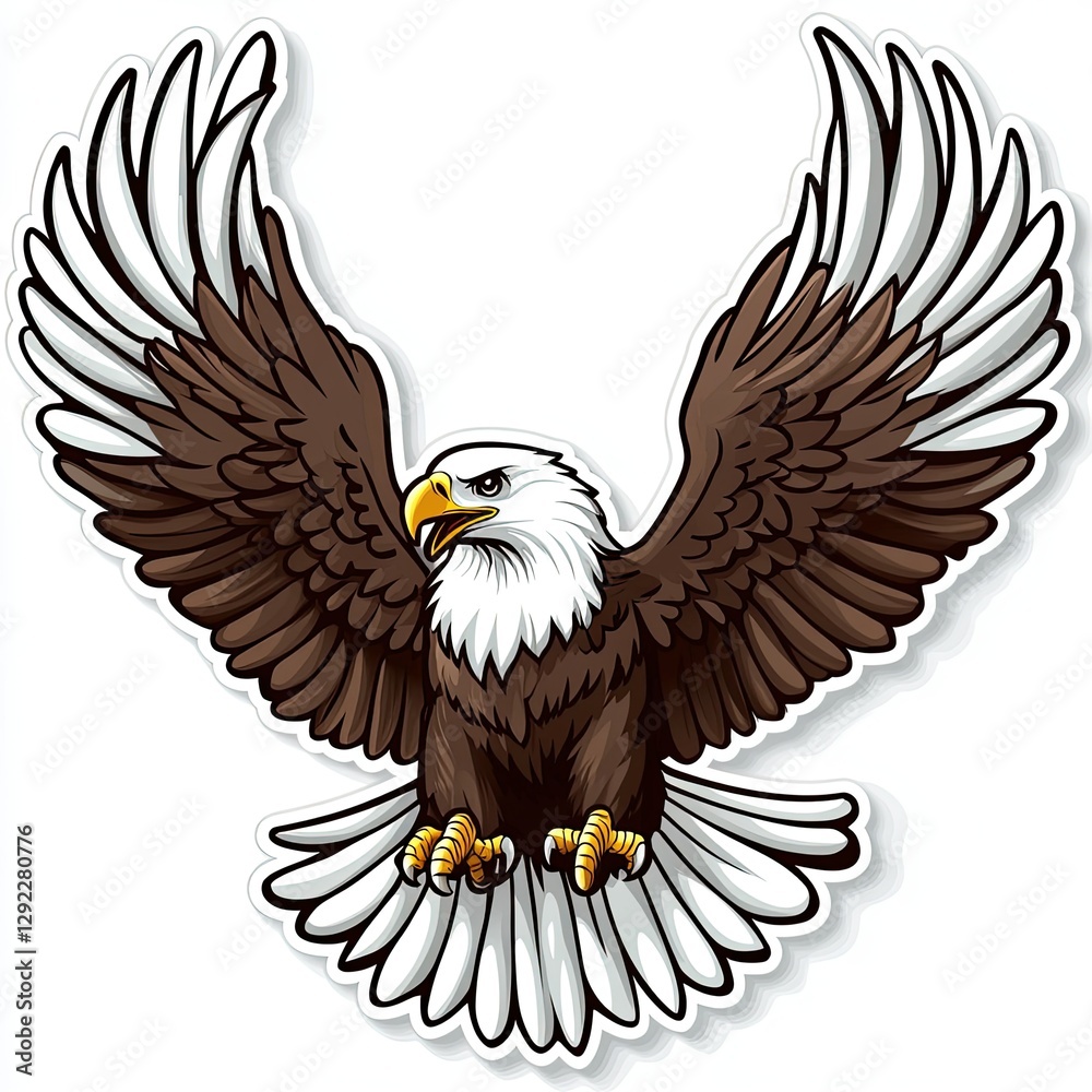 Obraz premium Bald Eagle in Flight