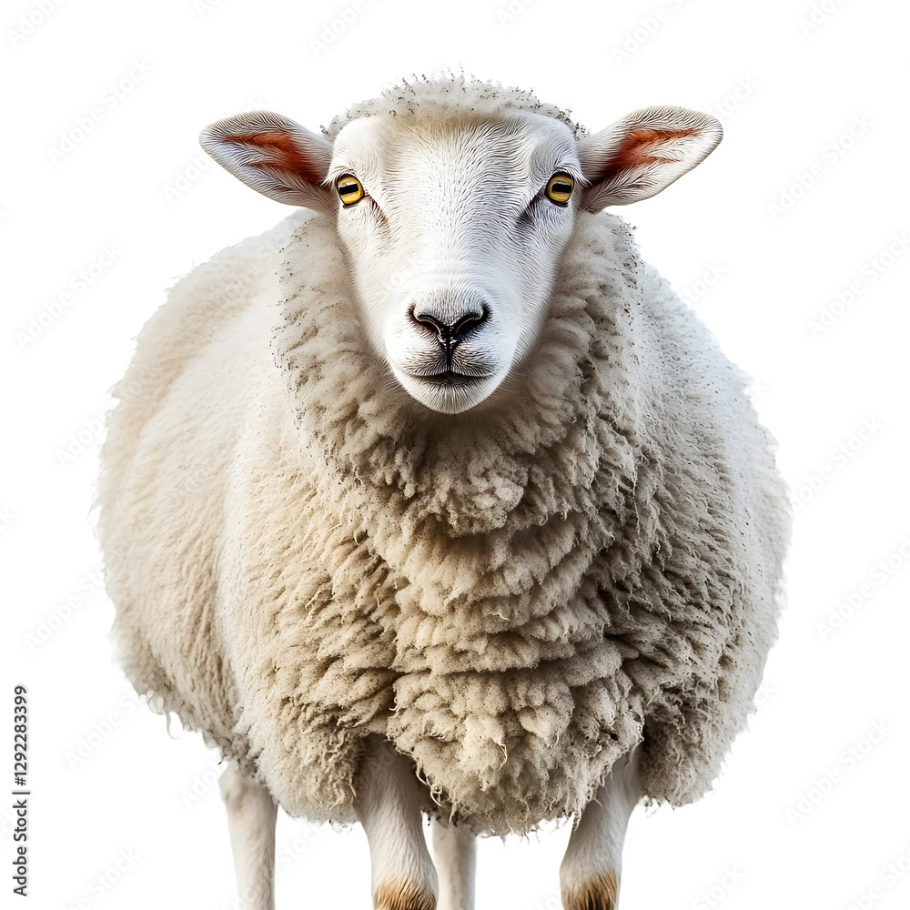 Fototapeta premium sheep isolated on white