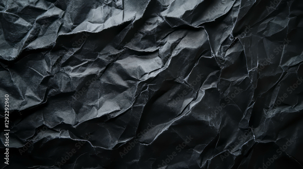 Dark textured crumpled paper background for artistic and craft designs Dark textured crumpled paper background for artistic and craft designs