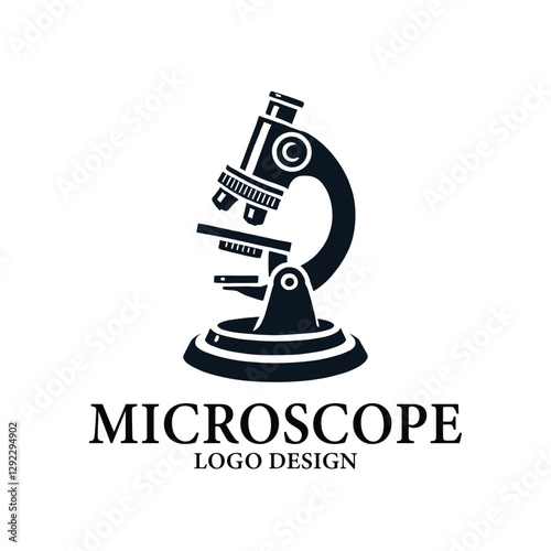 Microscope Vector Logo Design
