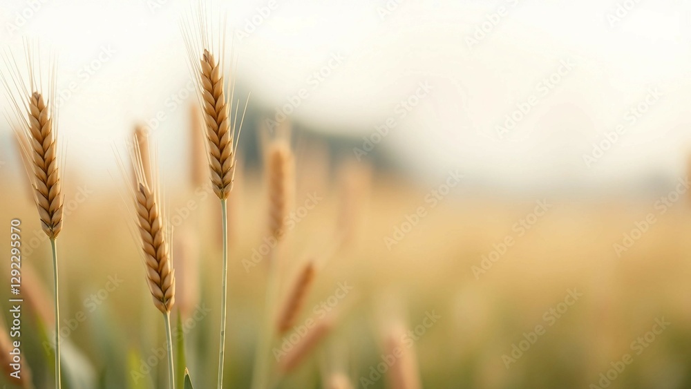 Obraz premium Watercolor illustration for vaisakhi with wheat stalks