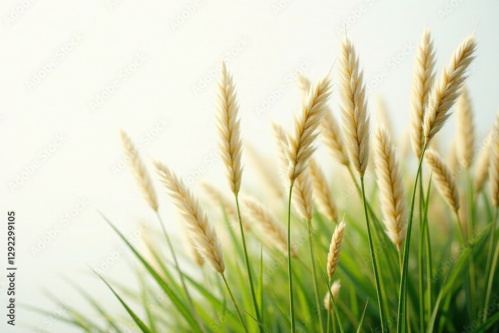 Close-up of pampas grass detail on stark white , close-up, artistic, brown Close-up of pampas grass detail on stark white , close-up, artistic, brown