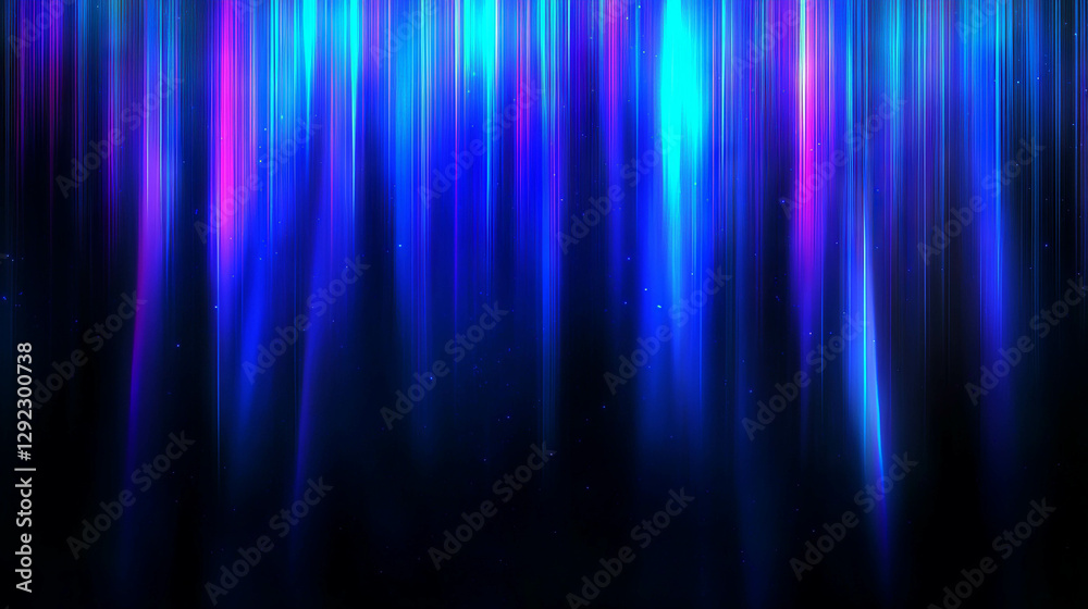 Vivid falling blue light rays background with abstract blurred effects Vivid falling blue light rays background with abstract blurred effects