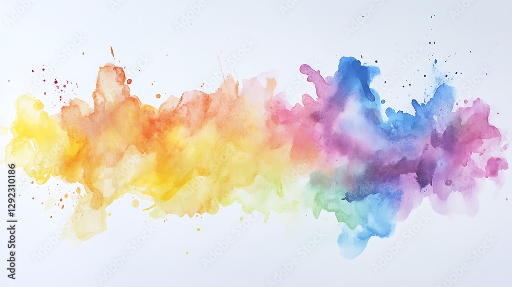 Obraz premium Abstract fluid shapes with iridescent gradient flows